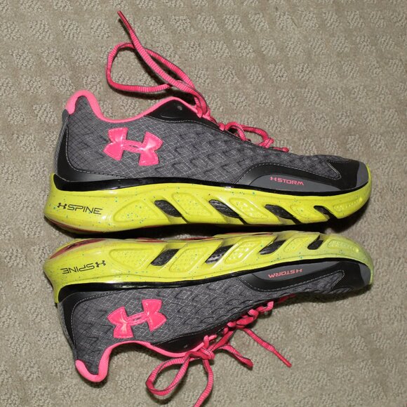 RARE! Under Armour Spine Ion Mask Women's Sz 8 Running Sneakers 1238325-019 - Picture 4 of 6